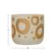 Hello Honey® 6.5" White & Gold Hand-Painted Stoneware Planter